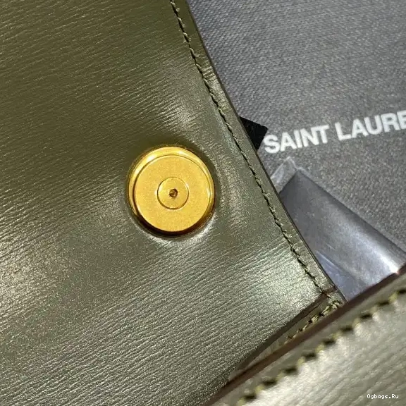 LEATHER IN CARRE SATCHEL SMOOTH LOULOU YSL 0528